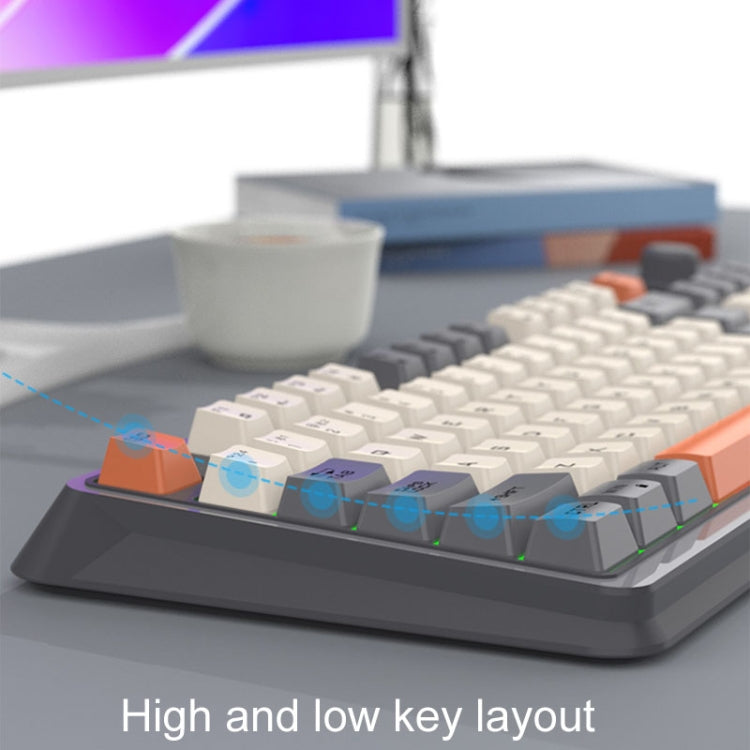 XUNSVFOX K94 Wireless Bluetooth Dual Mode Mechanical Keyboard Gaming Office Laptop Keyboard(Sea Salt) - Wireless Keyboard by buy2fix | Online Shopping UK | buy2fix