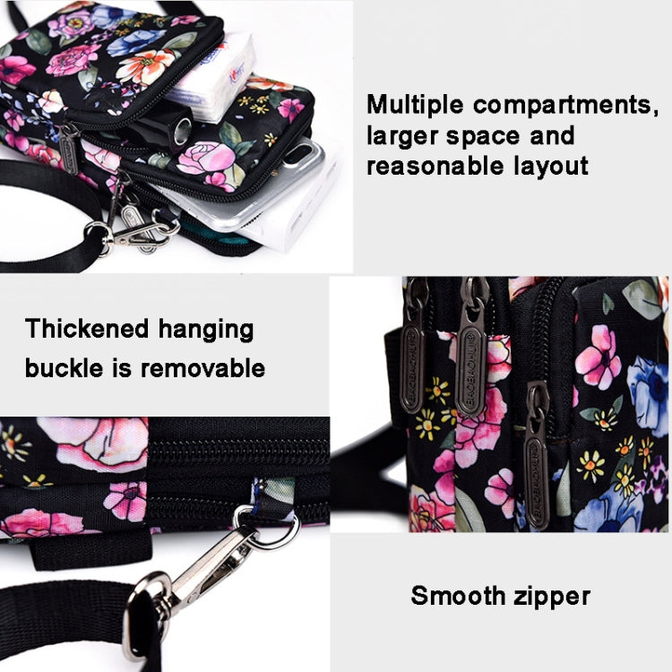 Printed Crossbody Mobile Phone Bag Mini Wallet With Arm Band, Style: Star - Single-shoulder Bags by buy2fix | Online Shopping UK | buy2fix