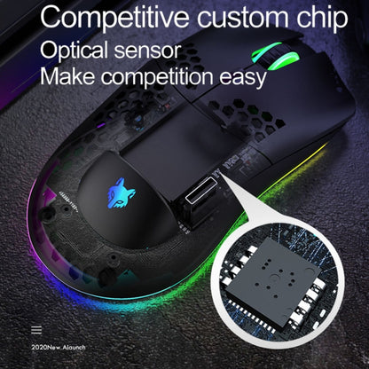 XUNSVFOX XYH80 Hollow Hole Rechargeable Wireless Gaming Mouse RGB Light Computer Office Mouse(White) - Wireless Mice by XUNSVFOX | Online Shopping UK | buy2fix