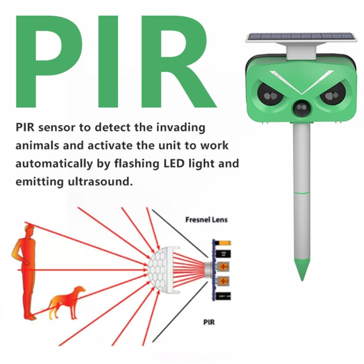 Outdoor Solar Animal Repeller Multi-functional Bird/Cat/Rat Repeller(SJZ028-2) - Outdoor Insect Repellent by buy2fix | Online Shopping UK | buy2fix