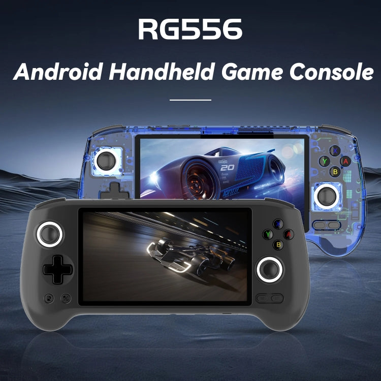 ANBERNIC RG556 Handheld Game Console Android 13 System 5.48-Inch AMOLED Screen WIFI Bluetooth Game Player 128GB+256GB(Black) - Pocket Console by ANBERNIC | Online Shopping UK | buy2fix