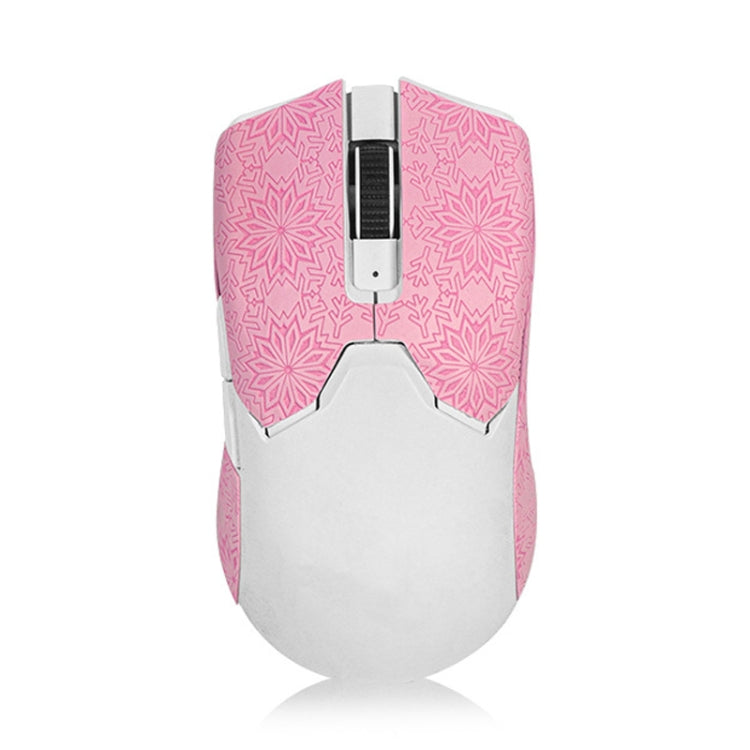 Snowflake Pattern Anti-slip Mouse Stickers For Razer Viper V2 Pro Pink Half Surround - Silicone / Sticker by buy2fix | Online Shopping UK | buy2fix
