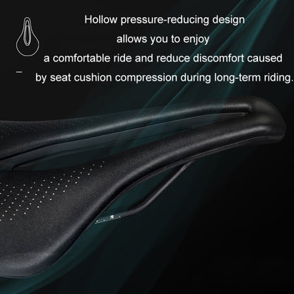 TOSEEK Bicycle Wide Seat Cushion Shock Absorption Comfortable Saddle, Color: Black - Bicycle Saddle by TOSEEK | Online Shopping UK | buy2fix