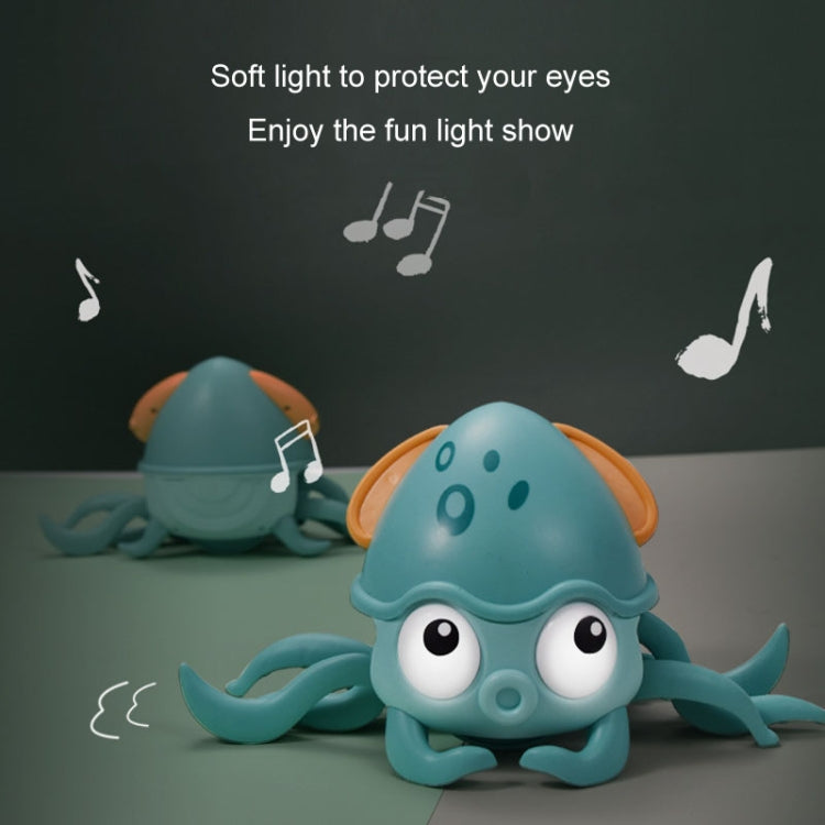 Children Electrical Sensor Octopus Toy Automatic Obstacle Avoidance Sound Light Crawling Quirky Toy(Pink) - Electronic Pets by buy2fix | Online Shopping UK | buy2fix