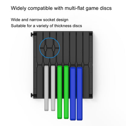 Game Card CD Disk Storage Bracket Wall Mounted Storage CD Case(Black) - Holder by buy2fix | Online Shopping UK | buy2fix