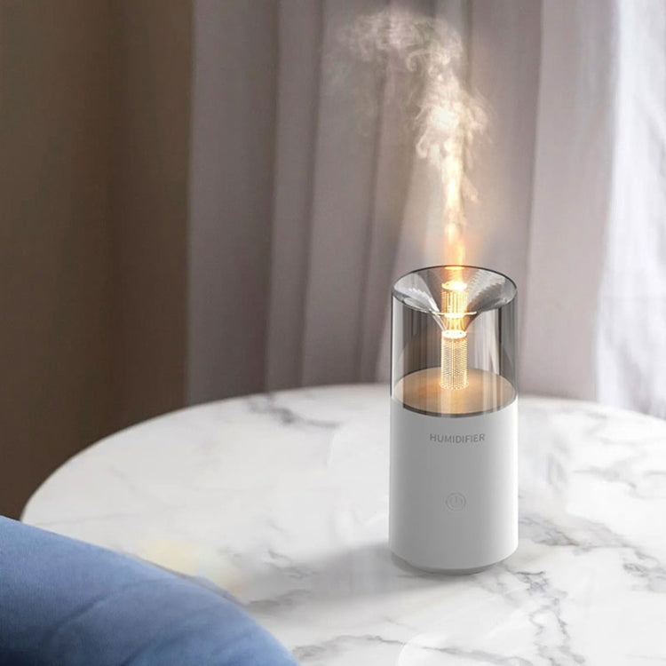 Candle Flame Aromatherapy Diffuser Automatic Scent Sprayer Mini Ambiance Candle Light Humidifier(129 White) - Air Purifiers & Accessories by buy2fix | Online Shopping UK | buy2fix