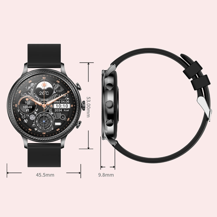 V60 1.39 Inch Health Monitoring Multifunctional Waterproof Bluetooth Call Smart Watch, Color: Silver - Smart Watches by buy2fix | Online Shopping UK | buy2fix