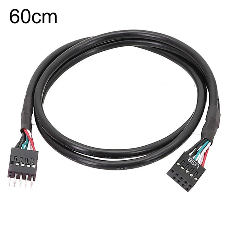 60cm Motherboard 9Pin USB2.0 Extension Cable 26AWG Double Shielded Cord - USB Cable by buy2fix | Online Shopping UK | buy2fix