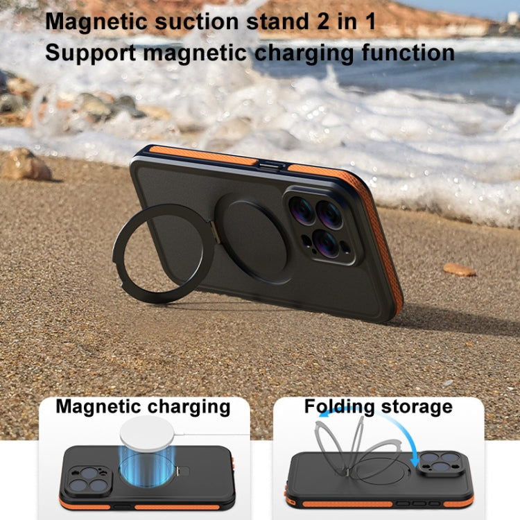 For IPhone 15 Pro Max TELESIN P4-WTP-02 IP68 Waterproof Case Dustproof Diving Magsafe Magnetic Protective Case - iPhone 15 Pro Max Cases by TELESIN | Online Shopping UK | buy2fix