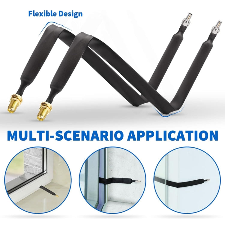 30cm SMA Female To CRC9 Male Flat Over Window Cable RF Coaxial Cable - Connectors by buy2fix | Online Shopping UK | buy2fix