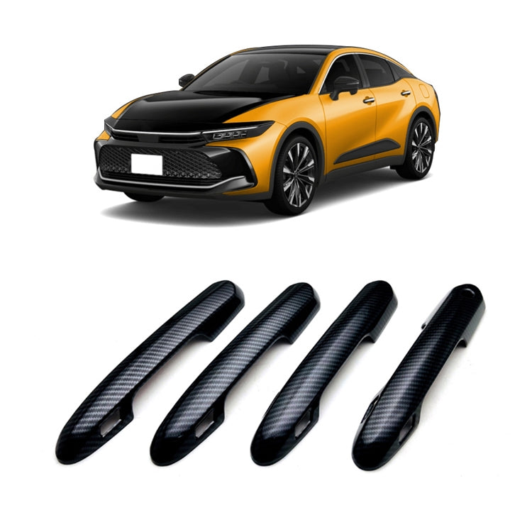 For 2023 Toyota Crown Right-hand Drive Door Handle Protection Cover Decoration(Black) - Decorative Strip by buy2fix | Online Shopping UK | buy2fix