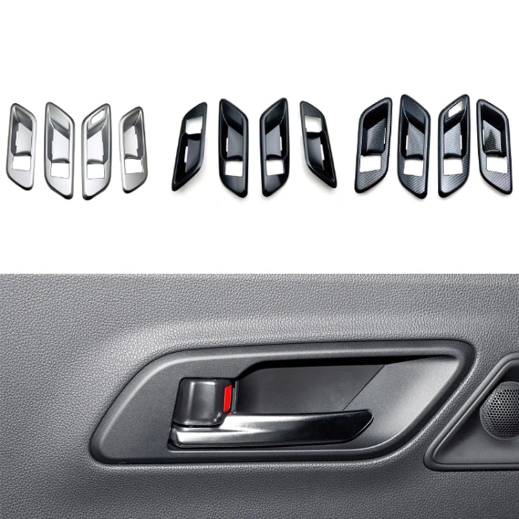 For 2023 Toyota Crown Door Handle Cover Decorative Frame, Style: Right-hand Drive(Carbon Fiber) - Decorative Strip by buy2fix | Online Shopping UK | buy2fix