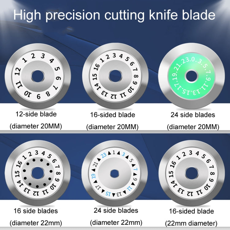 22mm 16 Rotating Surface With Hole Fiber Optic Cutting Knife Replacement Tungsten Steel Blade - Lan Cable and Tools by buy2fix | Online Shopping UK | buy2fix