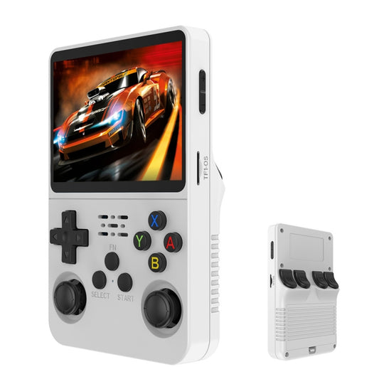 R36S Retro Handheld Game Console Linux System 3.5-Inch IPS Screen Portable Video Player 64G White - Pocket Console by buy2fix | Online Shopping UK | buy2fix