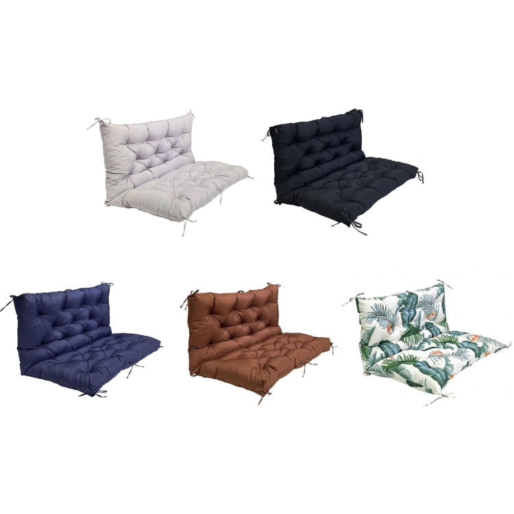 Outdoor Home Patio Soft Waterproof Sunscreen Bench Chair Cushion, Size: 100x100x10cm(Navy Blue) - Cushions & Pillows by buy2fix | Online Shopping UK | buy2fix