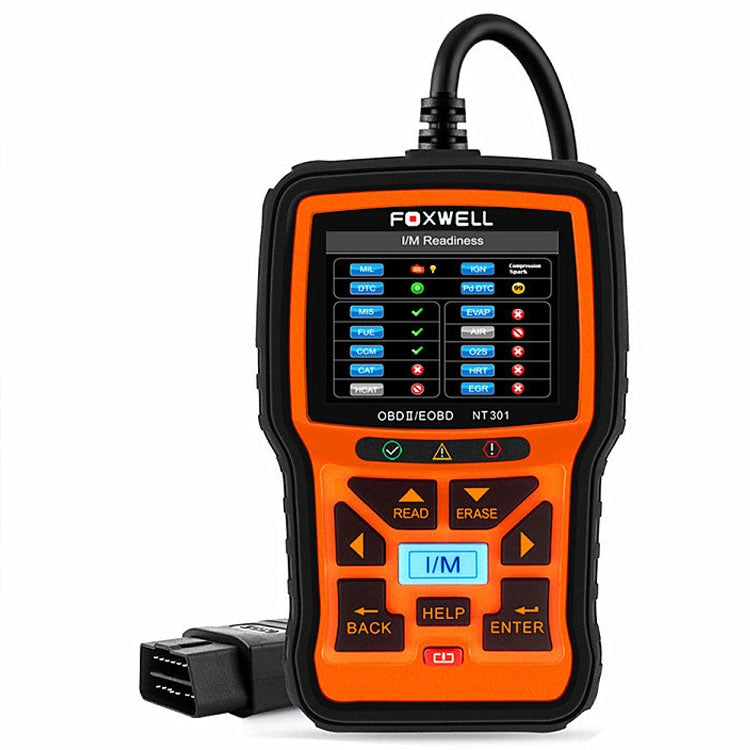 FOXWELL NT301 OBD2 Car Fault Diagnostic Instrument Live Data Code Reader Tool - Electronic Test by FOXWELL | Online Shopping UK | buy2fix