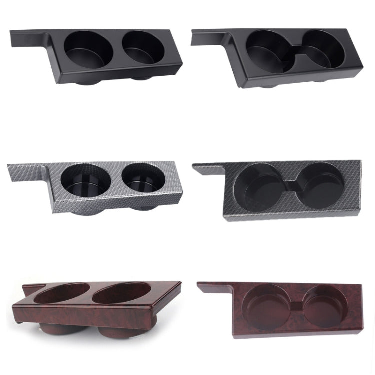 For BMW 5 Series E39/528i/530i/M5 Left-hand Drive Car Central Control Cup Holder, Color: Rosewood Color With Groove - Car Drink Holders by buy2fix | Online Shopping UK | buy2fix