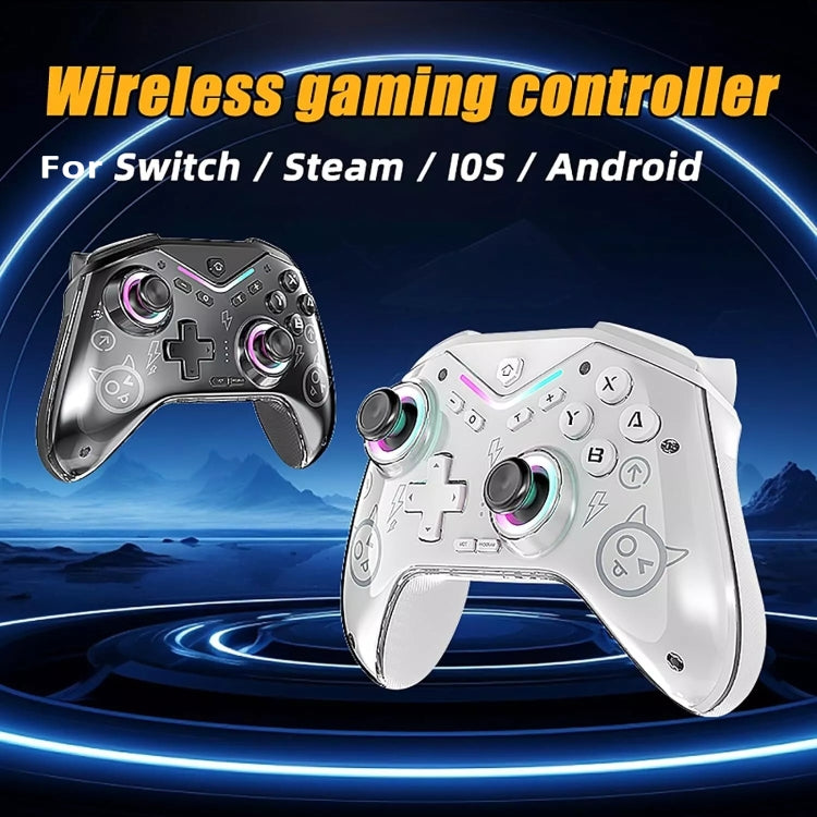 CM-619  Bluetooth Game Controller Programmable with RGB Lights for Switch / Steam Deck / PC / IOS / Android(Black) - Gamepads by buy2fix | Online Shopping UK | buy2fix