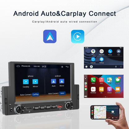 6.2 Inch MP5 Player Single Butt Universal Wired CarPlay Car Monitor, Model: Standard+AHD Camera - Car MP3 & MP4 & MP5 by buy2fix | Online Shopping UK | buy2fix