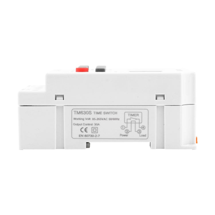 SINOTIMER TM630S-K 85-265V AC 30A Timer Switch 1 Second Interval Weekly Programmable Time Relay - Switch by SINOTIMER | Online Shopping UK | buy2fix