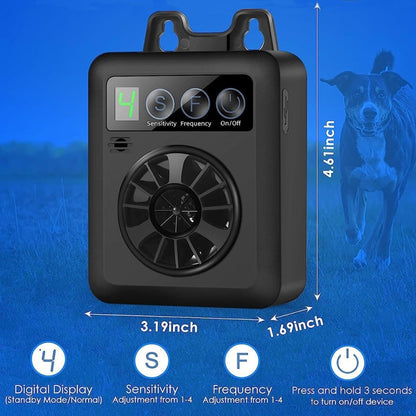 K6 Digital Display Intelligent Ultrasonic Barking Control Device Dog Training Device Repellent Device(Black) - Training Aids by buy2fix | Online Shopping UK | buy2fix