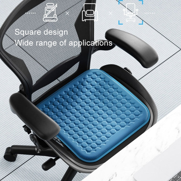 HELLOLEIBOO Car Gel Ice Cushion Four Seasons Universal Breathable Seat Cushion, Color: Cushion+Backrest Double Layer Gray - Seat Accessories by HELLOLEIBOO | Online Shopping UK | buy2fix