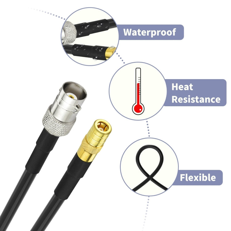 15cm BNC Female To SMB Male RG174 Coaxial Cable - Connectors by buy2fix | Online Shopping UK | buy2fix