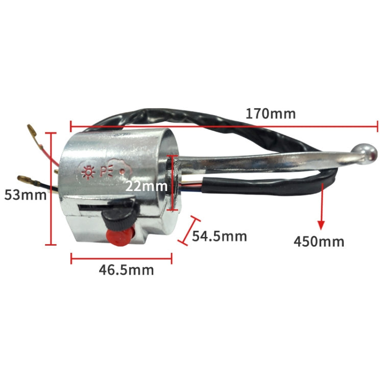 For JIALING JH70/JH90 Handlebar Electric Switch Starter Assembly - Replacement Parts by buy2fix | Online Shopping UK | buy2fix