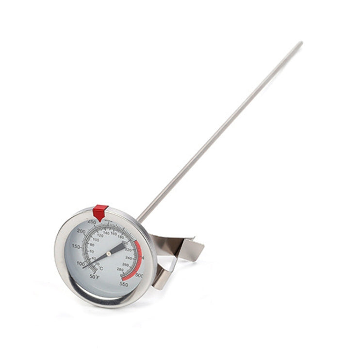 30cm Long Stem Stainless Steel Thermometer with Pot Clip for Frying, Cooking, Turkey, Food, Milk - Cooking Thermometers by buy2fix | Online Shopping UK | buy2fix