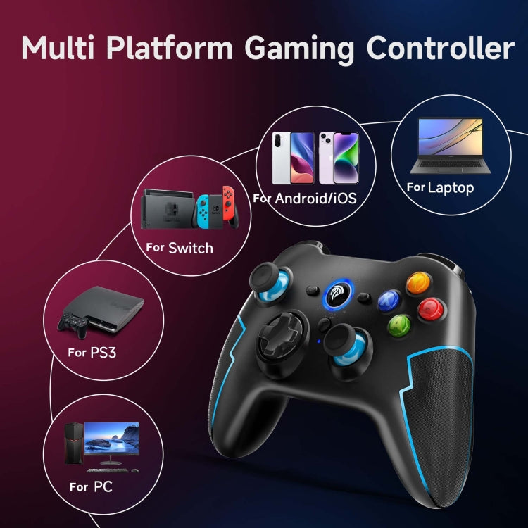 EasySMX 9013Pro  Wireless Game Controller For Switch / PS3 / IOS / Android / PC(Black) - Gamepads by EasySMX | Online Shopping UK | buy2fix