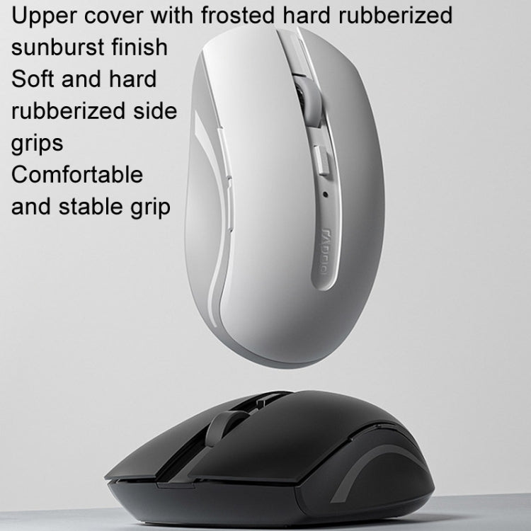 Rapoo M350G Bluetooth/2.4G Wireless Mouse Office Desktop Laptop Mute Mouse(Dark Gray) - Wireless Mice by Rapoo | Online Shopping UK | buy2fix