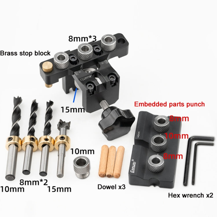 Ganwei 3 in 1 Mini Woodworking Positioning Punch Embedded Parts, Model: MG0-001-0048-B - Others by Ganwei | Online Shopping UK | buy2fix