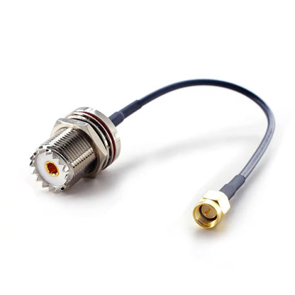 20cm SMA Male To SO239 UHF Female Coaxial RF Cable RG174 Coaxial Connector - Connectors by buy2fix | Online Shopping UK | buy2fix