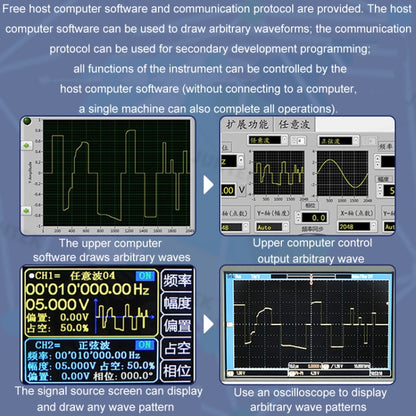 JUNTEK Programmable Dual-Channel DDS Function Arbitrary Waveform Signal Generator, Frequency: 40MHz(UK Plug) - Other Tester Tool by buy2fix | Online Shopping UK | buy2fix