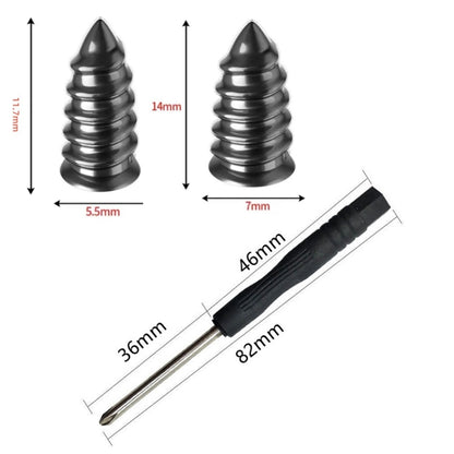 Electric Motorcycle Vacuum Tire Repair Nails, Set: 5pcs Small + 5pcs Large+ Screwdriver - Motorcycle Maintenance Tools by buy2fix | Online Shopping UK | buy2fix