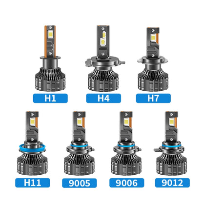 95W LED Three Copper Tube Aluminum Alloy Thick Headlight, Bulb: H1 - LED Headlamps by buy2fix | Online Shopping UK | buy2fix