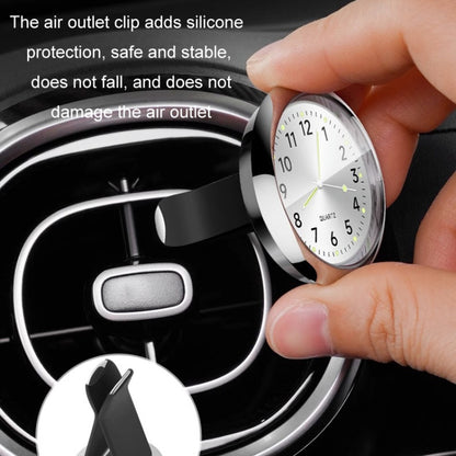 Car Digital Electronic Quartz Luminous Clock, Color: Gold+Air Outlet Clip - Clocks & Car Meters by buy2fix | Online Shopping UK | buy2fix