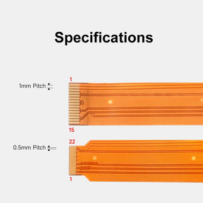 Waveshare For Raspberry Pi 5 22Pin to 15Pin DSI FPC Flexible Cable, Spec: 300mm - Raspberry Pi Accessories by Waveshare | Online Shopping UK | buy2fix