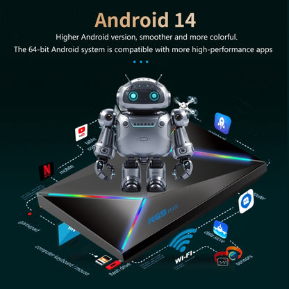 4G+32G AU Plug R69PLUS Allwinner H728 Octa-Core ARM Cortex A55 Android 14 Network Box Player - Others by buy2fix | Online Shopping UK | buy2fix