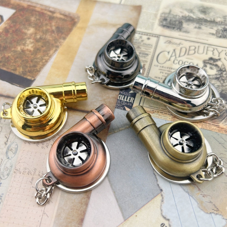 Car Tuning Accessories Turbo Keychain Decorative Pendant, Style: Small Gold - Key Rings by buy2fix | Online Shopping UK | buy2fix