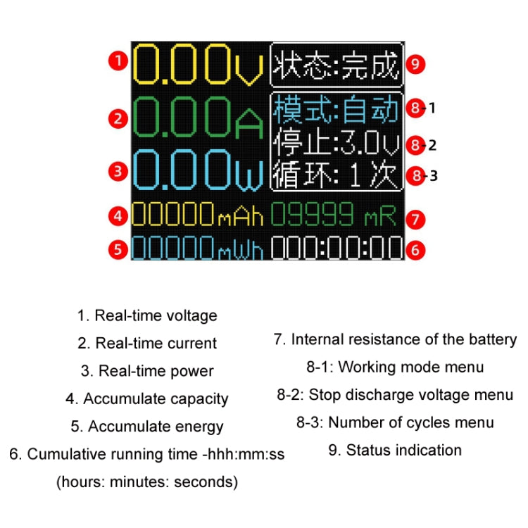 18650 Lithium Battery Capacity Automatic Charge Discharge Internal Resistance Tester(XHD0034) - Power Module by buy2fix | Online Shopping UK | buy2fix