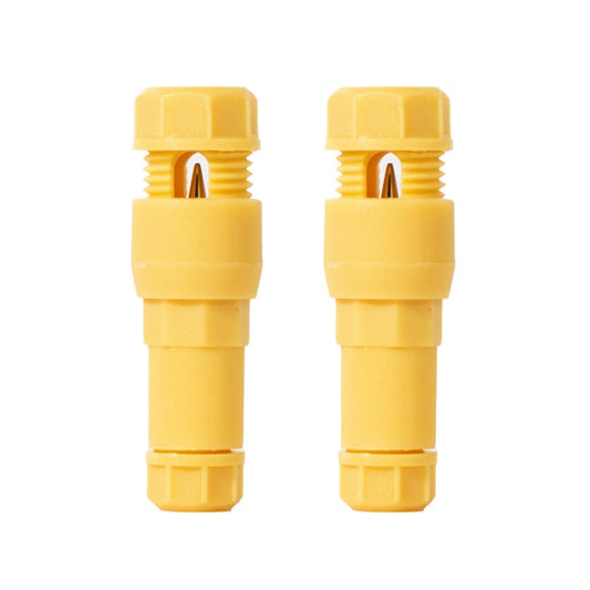 2pcs /Pack Stripping-free Thimble T-shaped Connector Downlight Wiring-free Connector(Yellow) - Booster Cable & Clip by buy2fix | Online Shopping UK | buy2fix