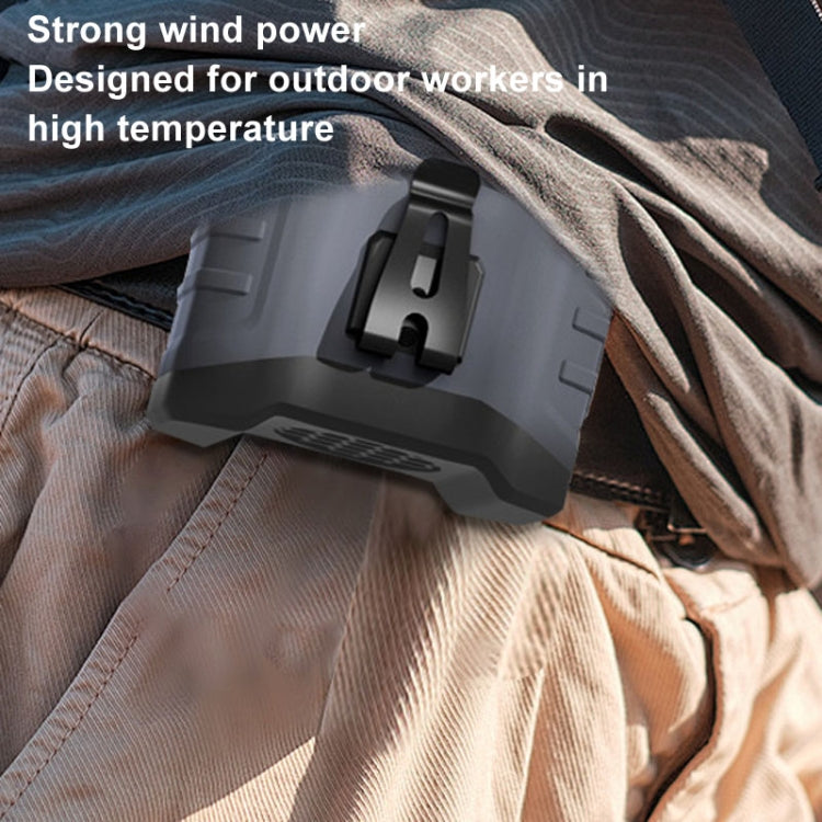 10000mAh Portable Hanging Waist Outdoor USB Fan High Wind Power Mini Fan(Army Green) - Electric Fans by buy2fix | Online Shopping UK | buy2fix