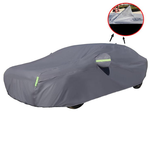 Sedan Car EVA Plus Velvet Thickened Heat Insulation Sunshade With Shark Fin, Size: M 4.5x1.7x1.4m - PE Material by buy2fix | Online Shopping UK | buy2fix