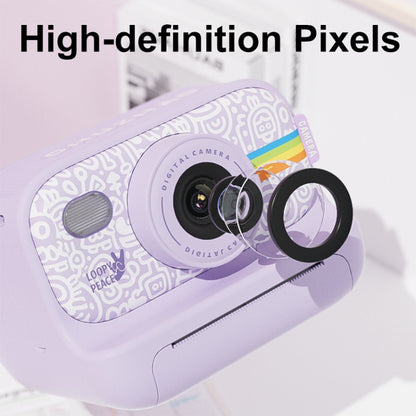 2.0-Inch LED Flash 1080P HD Recording Photo Printing Camera With 3-Rolls Paper, Color: White+32G - Children Cameras by buy2fix | Online Shopping UK | buy2fix