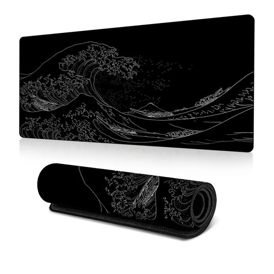 300x600x2mm Big Wave Gaming Mouse Pad Non-Slip Rubber Desk Mat(No.1) - Mouse Pads by buy2fix | Online Shopping UK | buy2fix