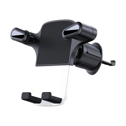 Gravity Car Mobile Phone Holder Air Outlet Fixed Clip Navigation Bracket(Black) - Universal Car Holders by buy2fix | Online Shopping UK | buy2fix