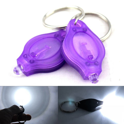 2 PCS Mini Pocket Keychain Flashlight Micro LED Squeeze Light Outdoor Camping Ultra Bright Emergency Key Ring Light Torch Lamp(Purple) - Camping Lighting by buy2fix | Online Shopping UK | buy2fix