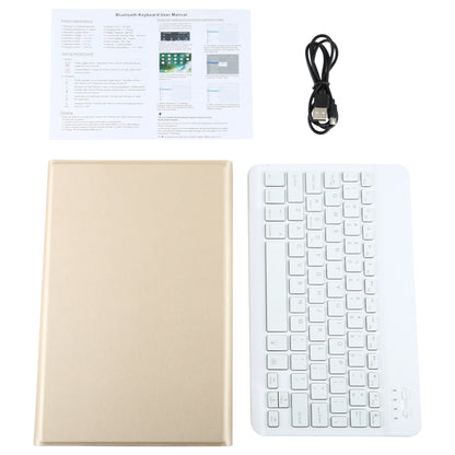 AM10S Detachable Bluetooth Backlight Keyboard Ultrathin Horizontal Flip Leather Tablet Case with Holder for Lenovo M10 Plus 10.3 inch X606F(Gold) - Lenovo Keyboard by buy2fix | Online Shopping UK | buy2fix