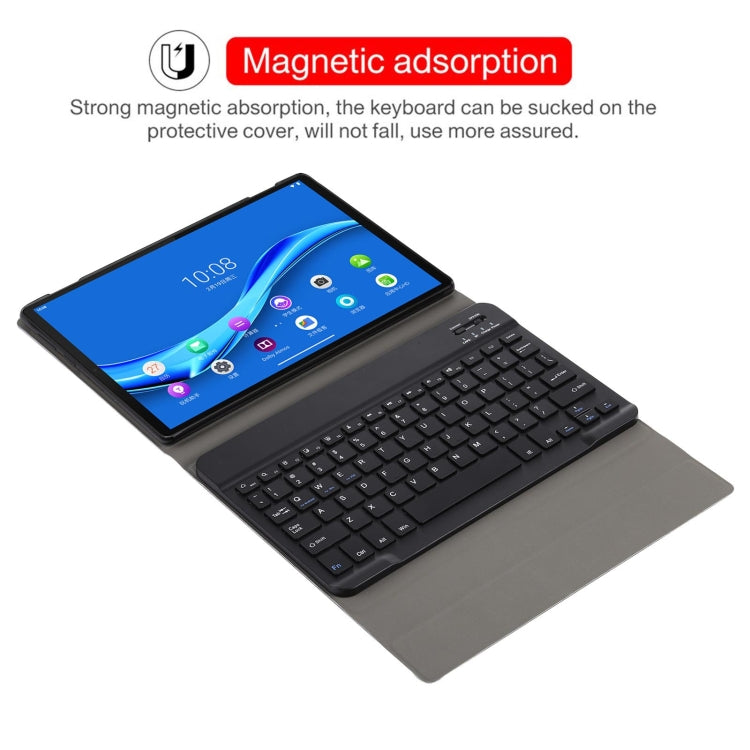 AM10 2 in 1 Removable Bluetooth Keyboard + Protective Leather Tablet Case with Holder for Lenovo M10 FHD Plus 10.3 inch(Black) - Lenovo Keyboard by buy2fix | Online Shopping UK | buy2fix